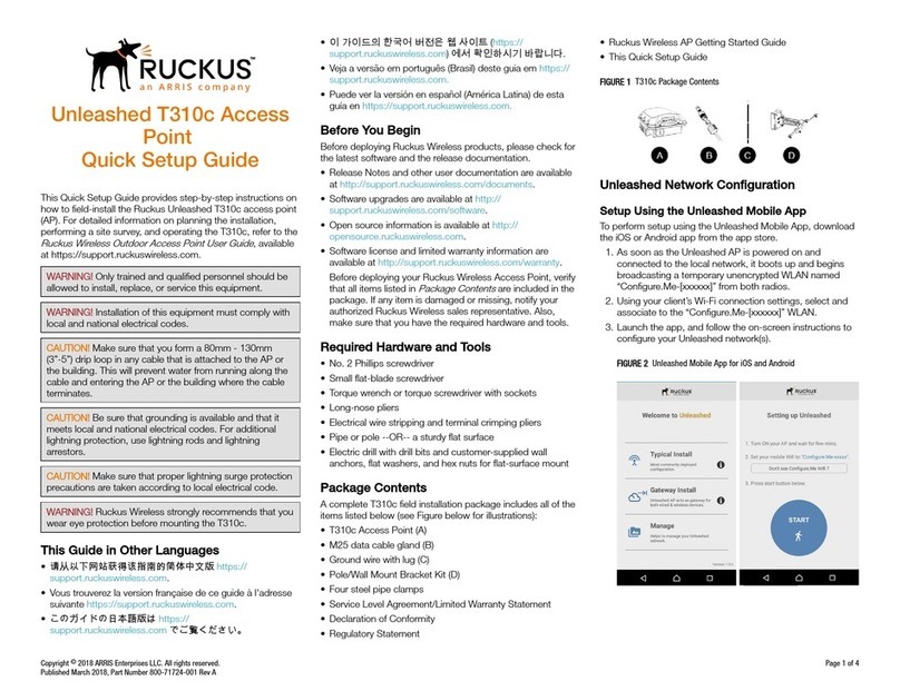 Arris Ruckus T310c User manual Arris Ruckus T310c User manual
