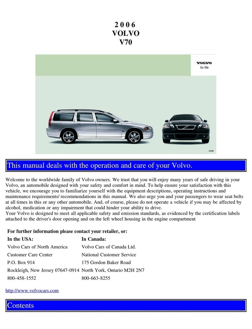 Volvo 2006 V70 User manual
