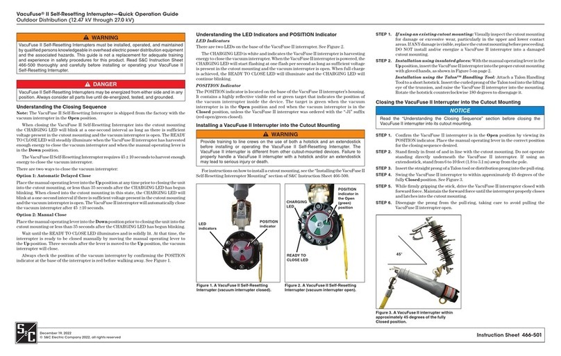 S&C VacuFuse II Quick operation guide