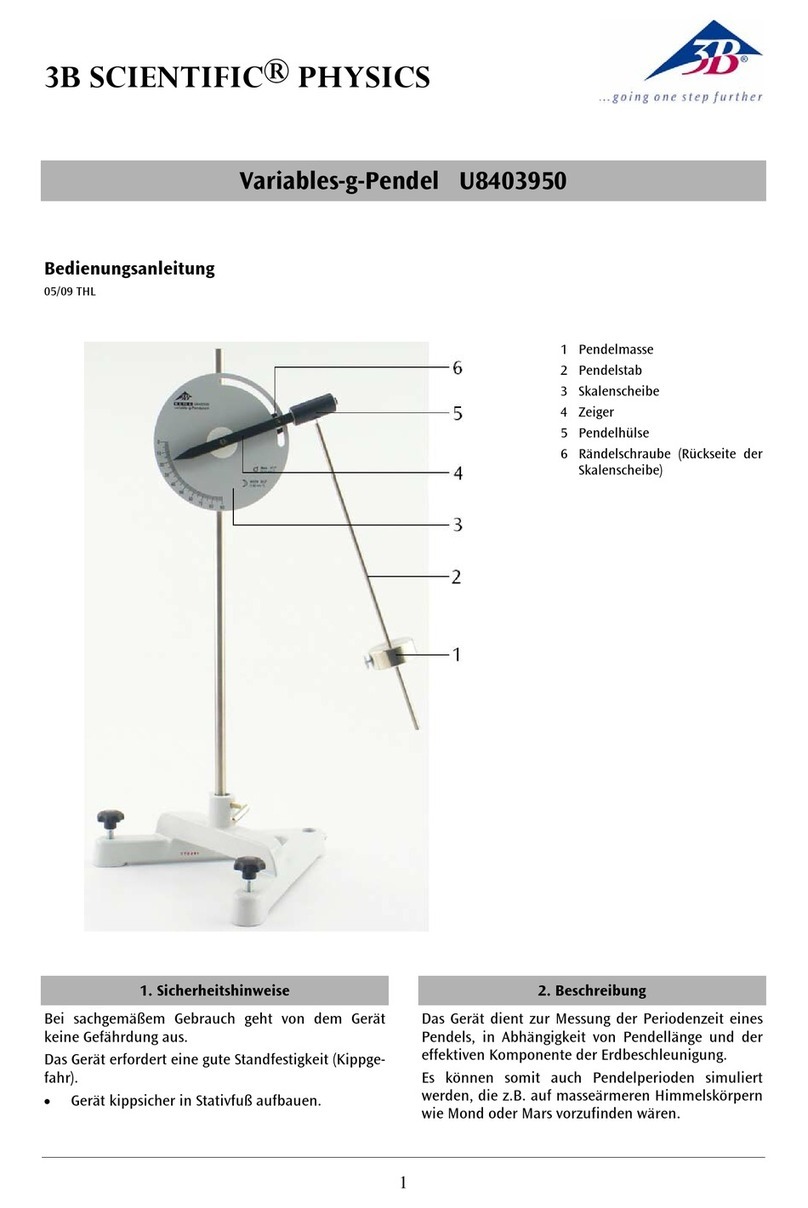 3B SCIENTIFIC PHYSICS U8403950 instruction sheet