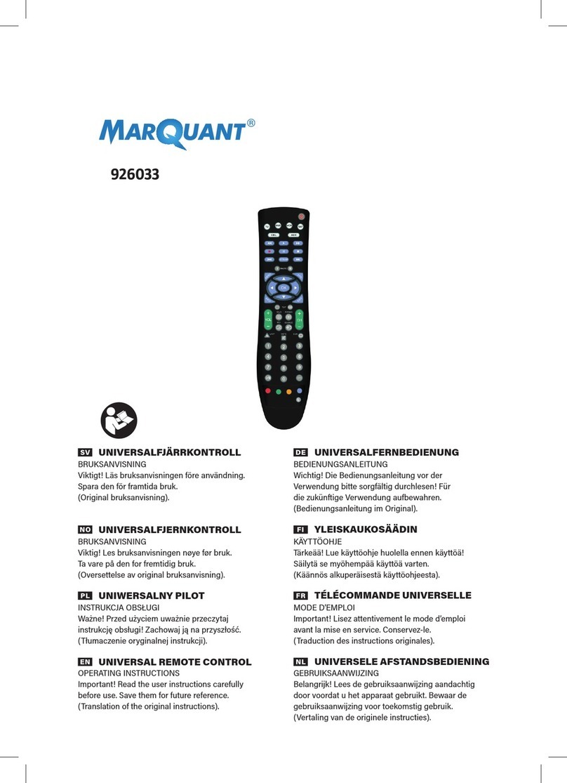 Marquant 926033 operating instructions Marquant 926033 operating instructions