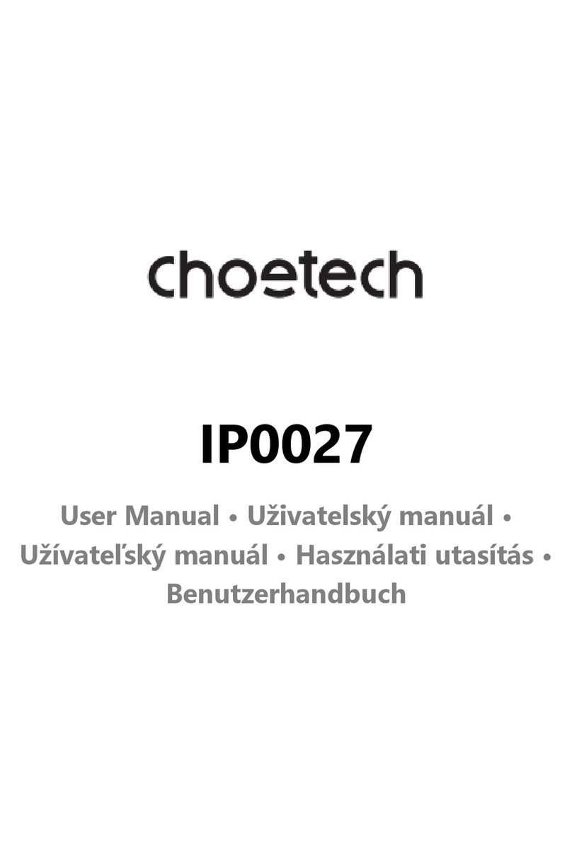 Choetech IP0027 User manual