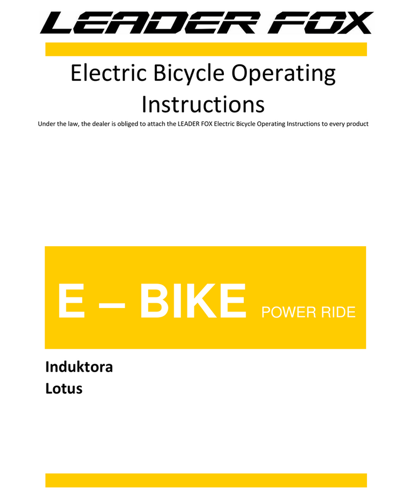 Leader Fox Induktora operating instructions