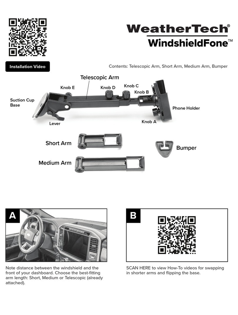 WeatherTech WindshieldFone quick start guide