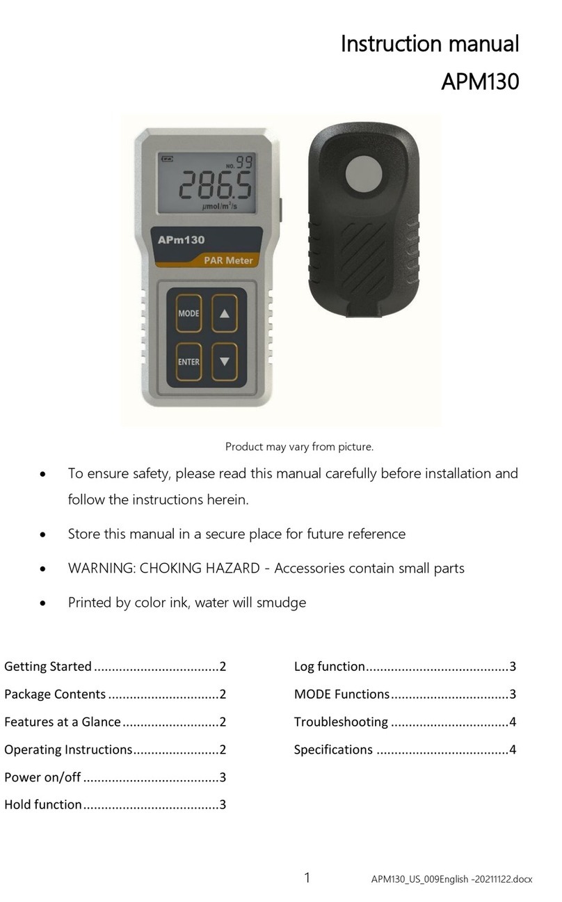 Hydrostar APM130 instruction manual