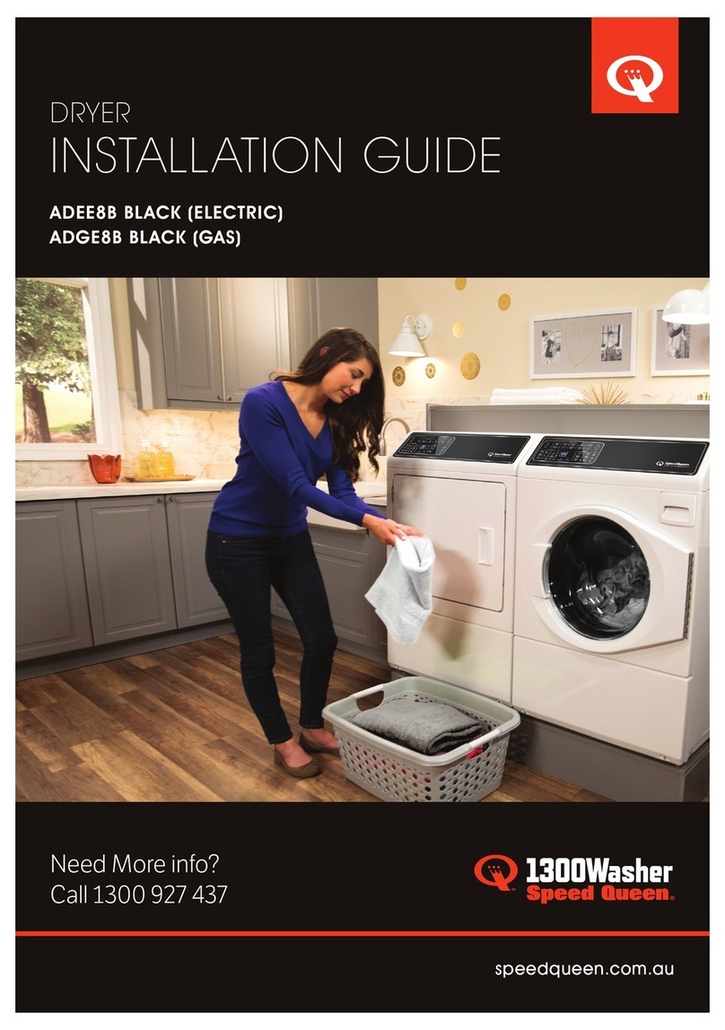 Alliance Laundry Systems ADEE8B BLACK User manual
