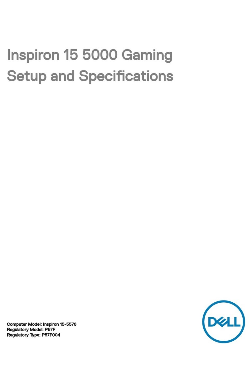 Dell Inspiron 15-5576 Operation and maintenance manual