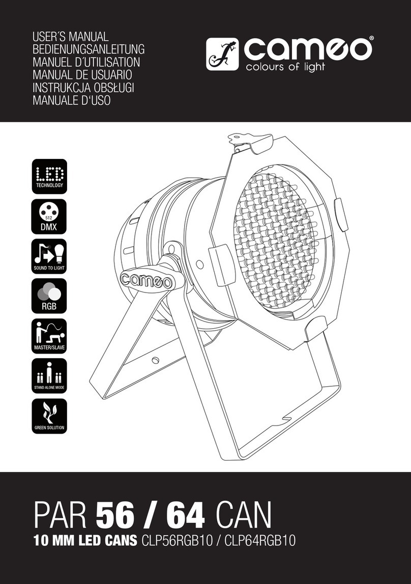 Cameo CLP56RGB10 User manual