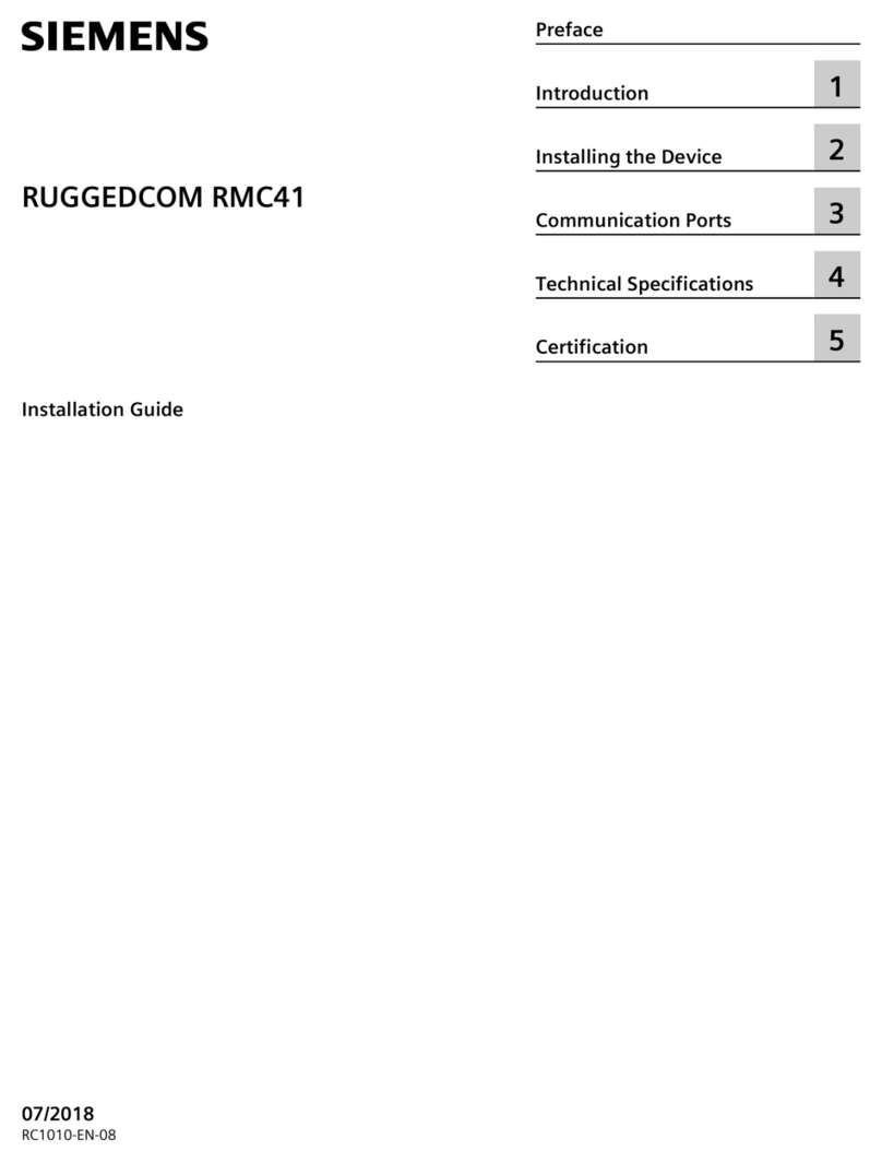 Siemens RUGGEDCOM RMC41 User manual