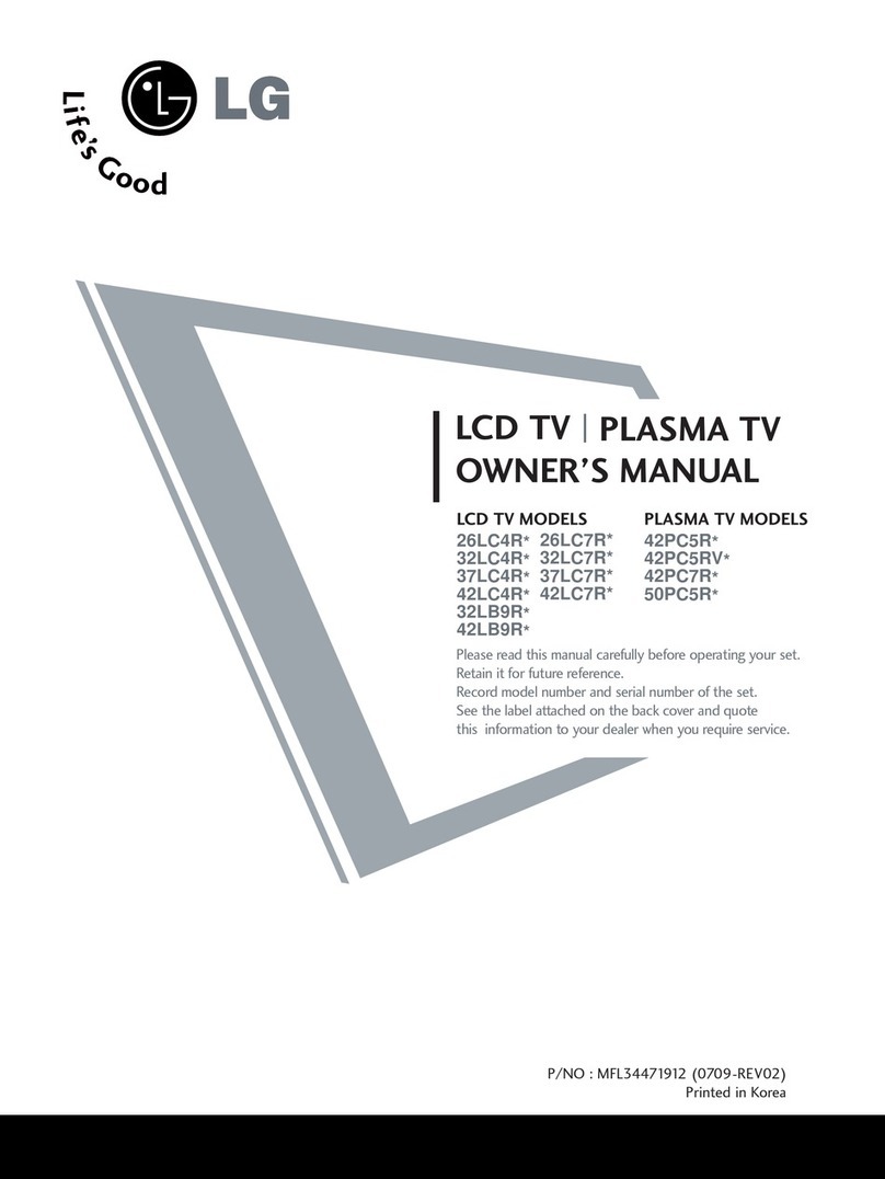 LG 32LB9R Series User manual