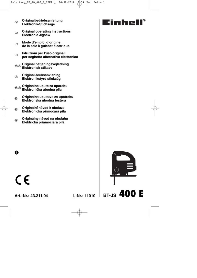 EINHELL BT-JS 400 E User manual