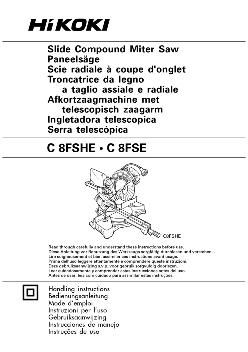 HIKOKI C 8FSE Handling instructions