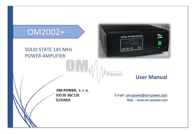 OM POWER OM2002+ user manual