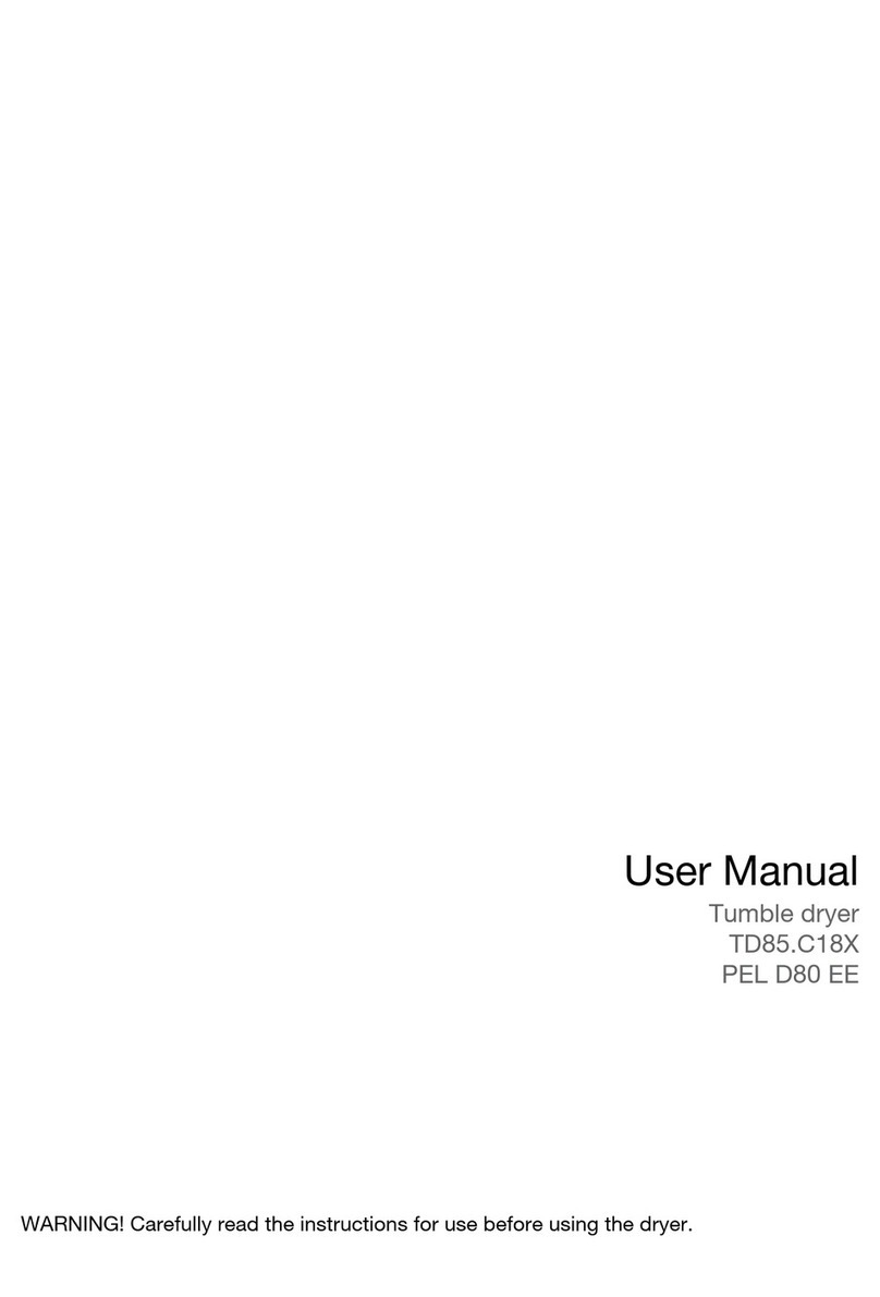 Asko TD85.C18X User manual