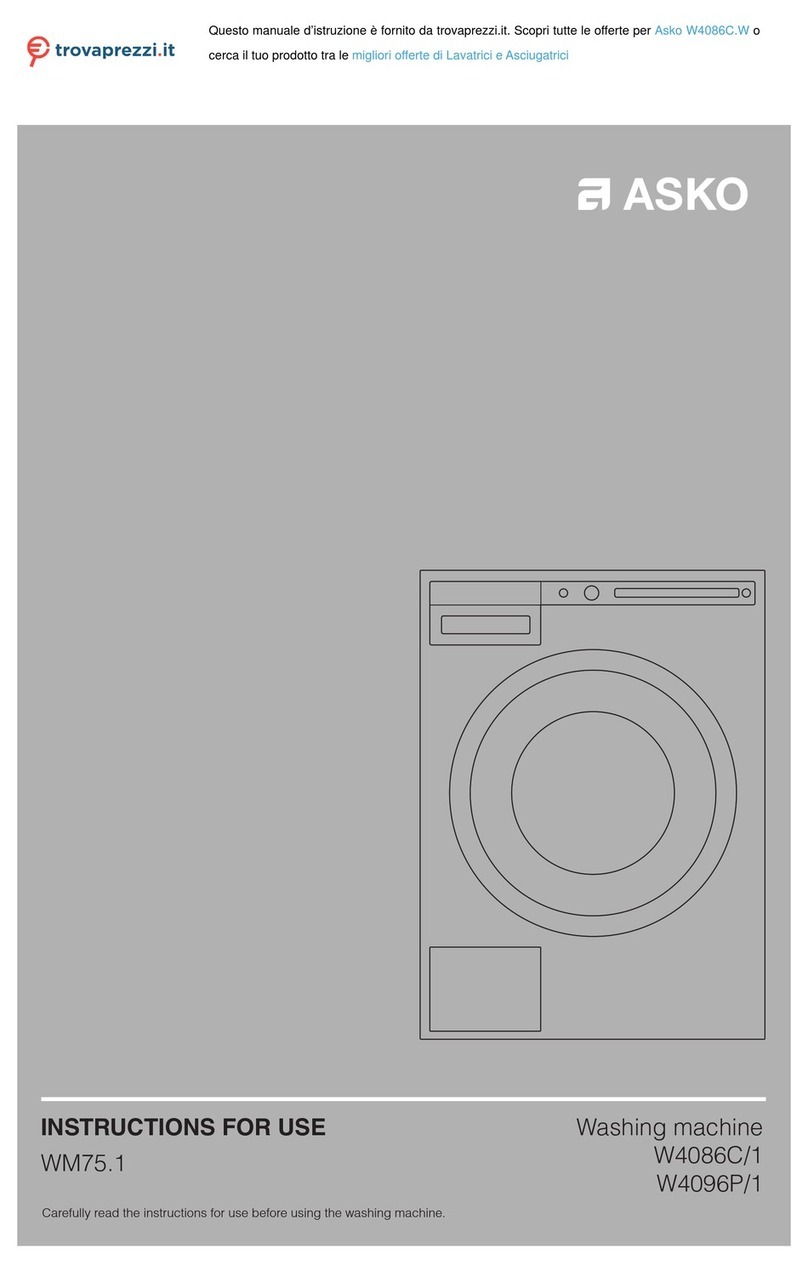 Asko W4086C/1 User manual