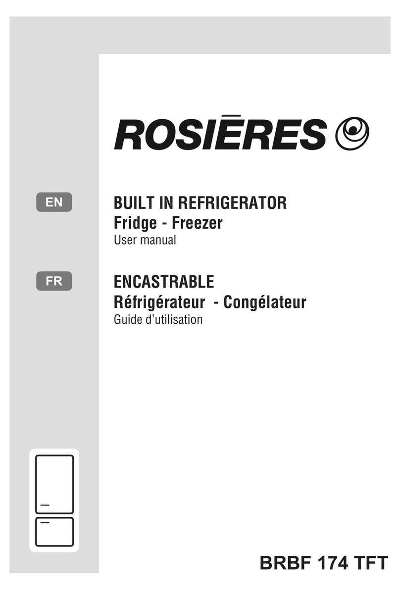 ROSIERES BRBF 174 TFT user manual