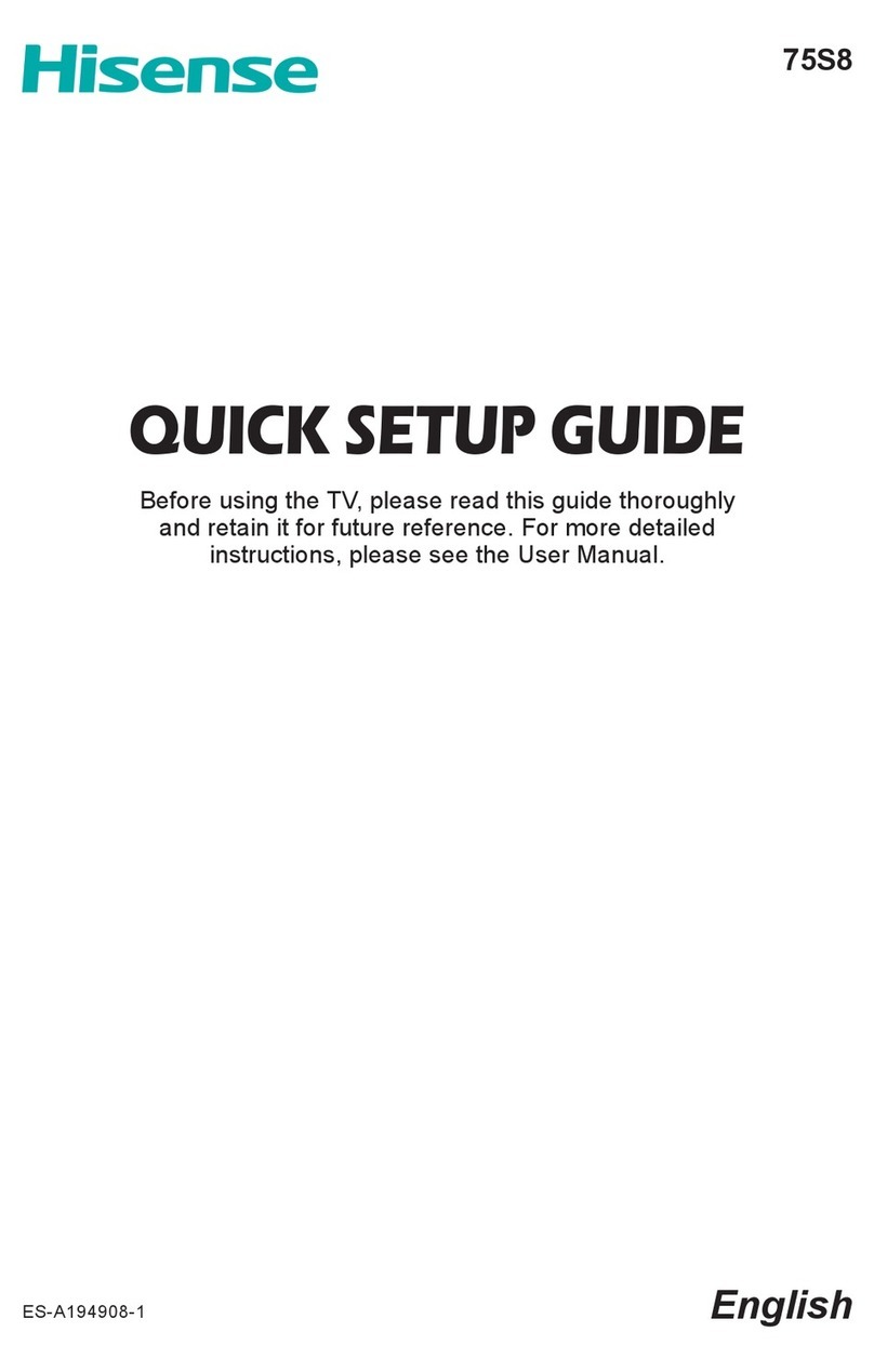 Hisense 75S8 User manual