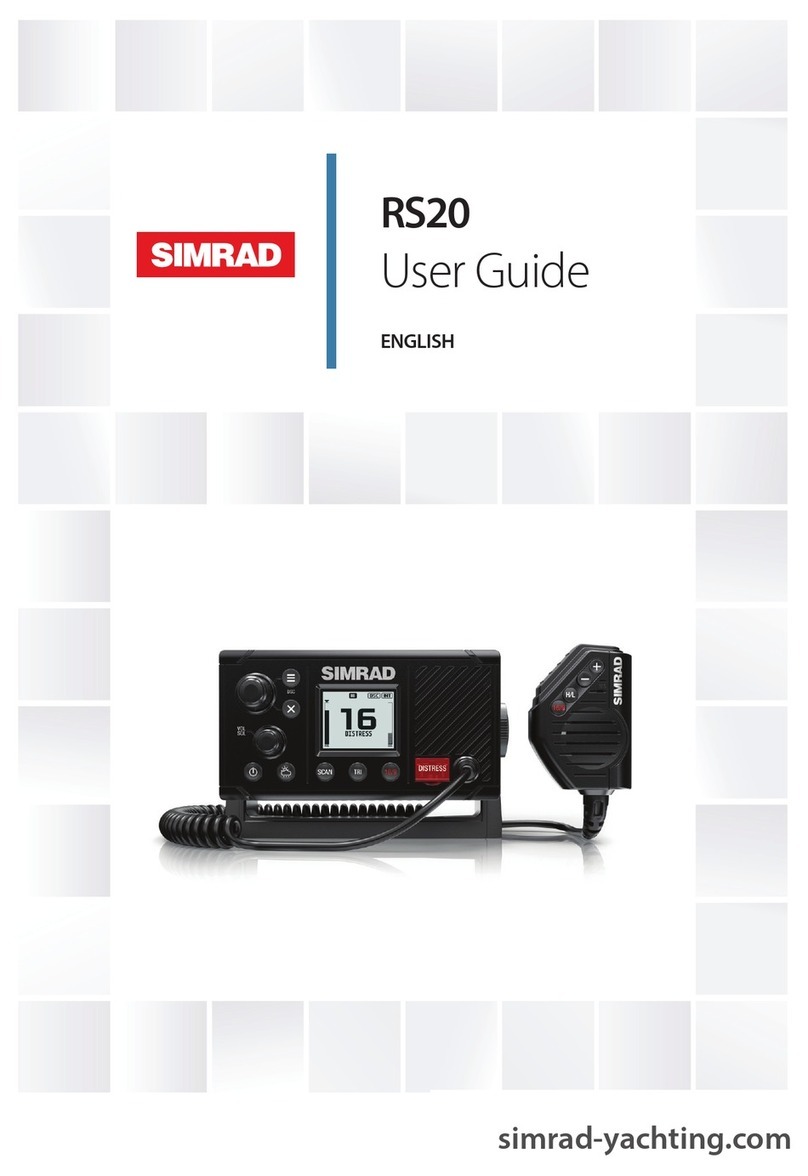 Simrad RS20 User manual
