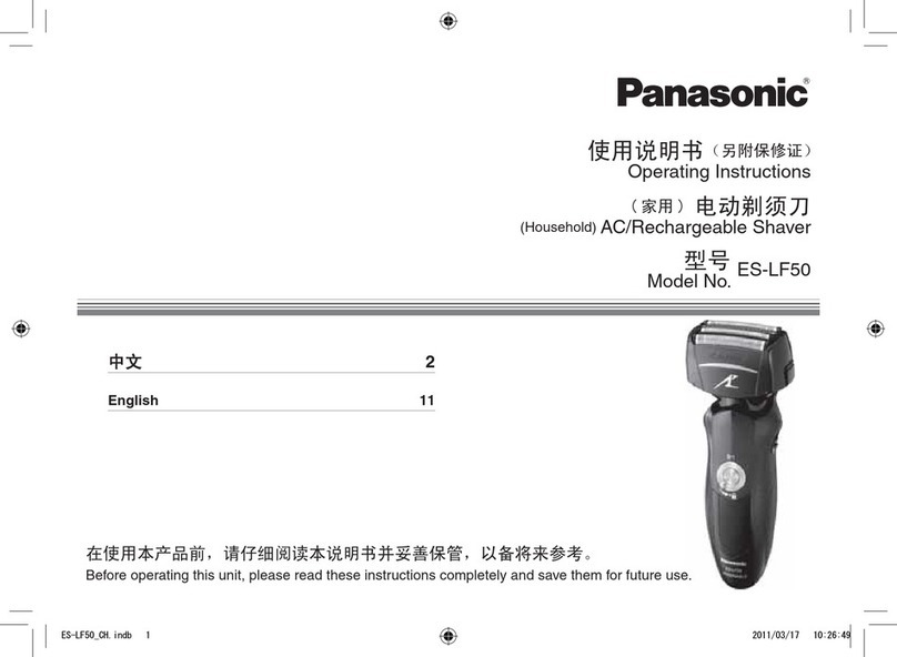 Panasonic ES-LF50 User manual Panasonic ES-LF50 User manual