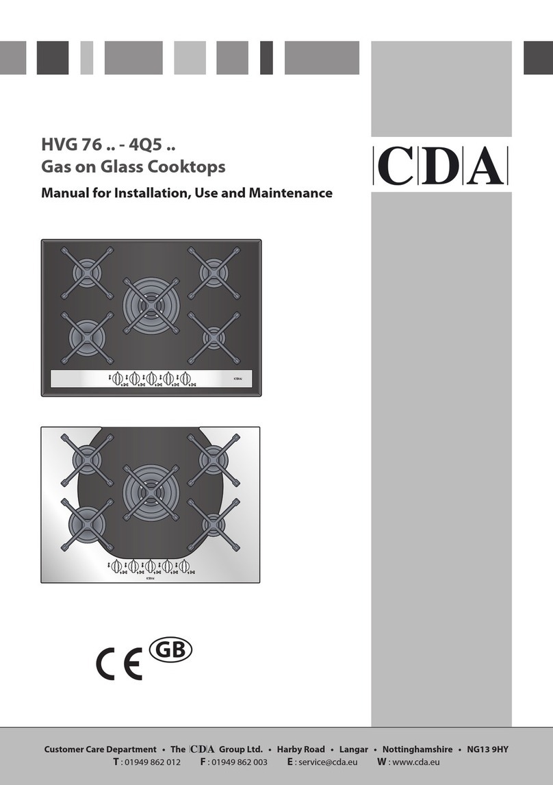 CDA HVG 76 Series Reference manual