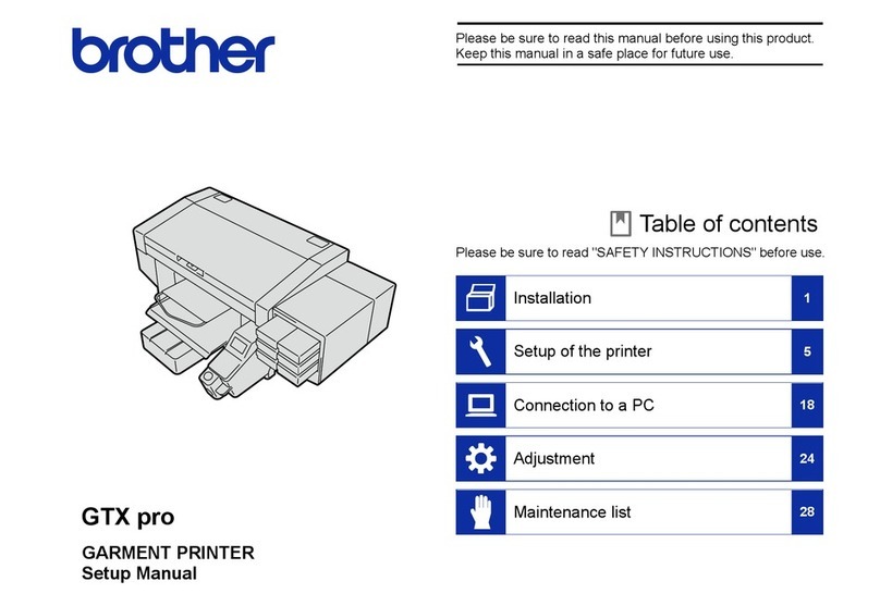 Brother GTX pro User guide