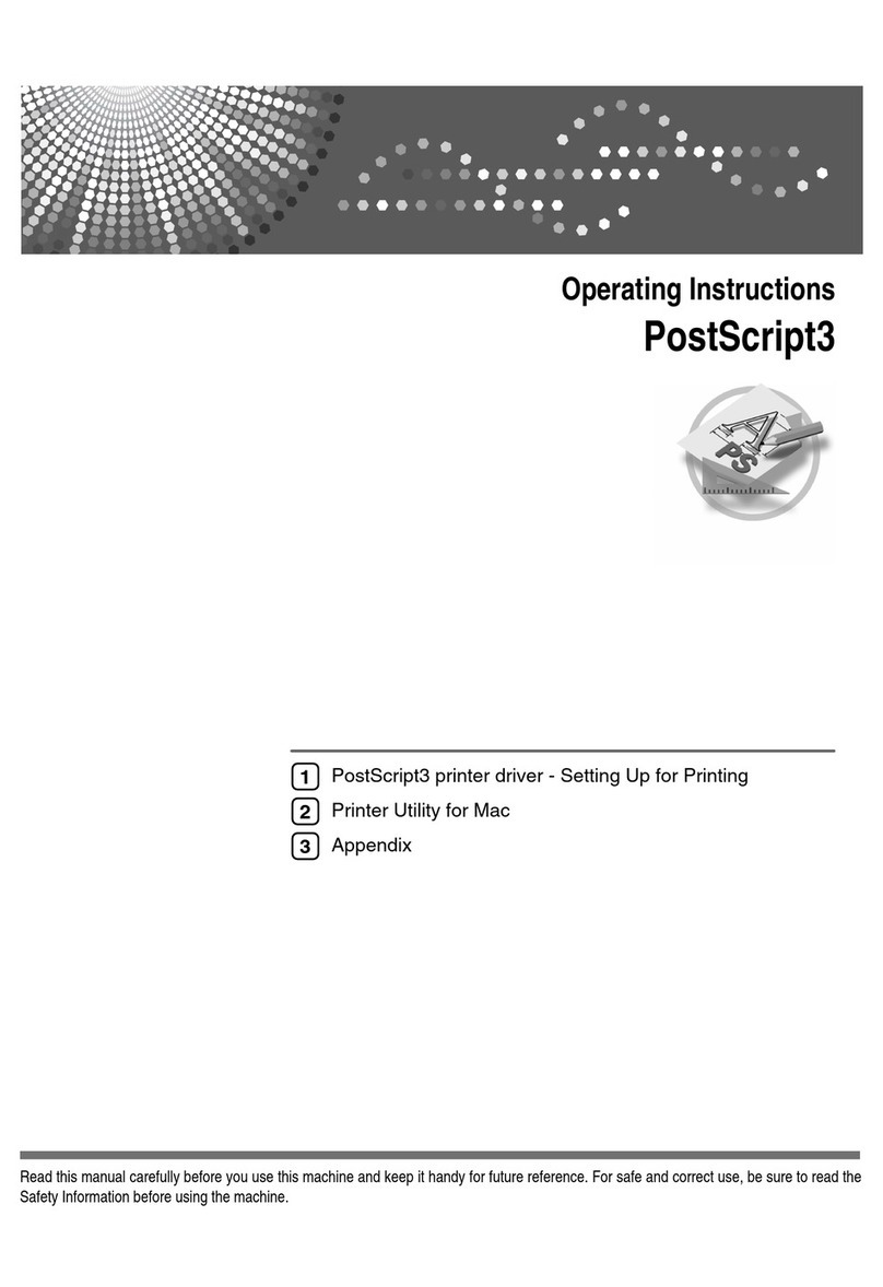 Ricoh PostScript3 User manual