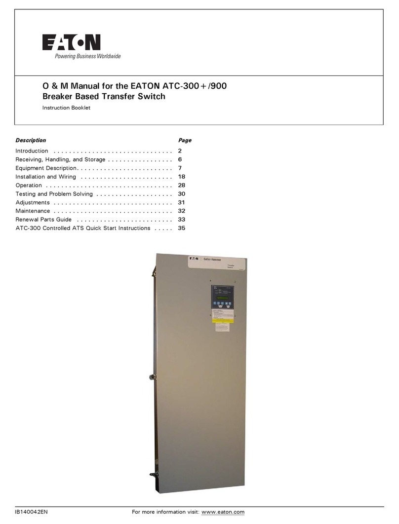 Eaton Cutler-Hammer ATC-300 User manual Eaton Cutler-Hammer ATC-300 User manual