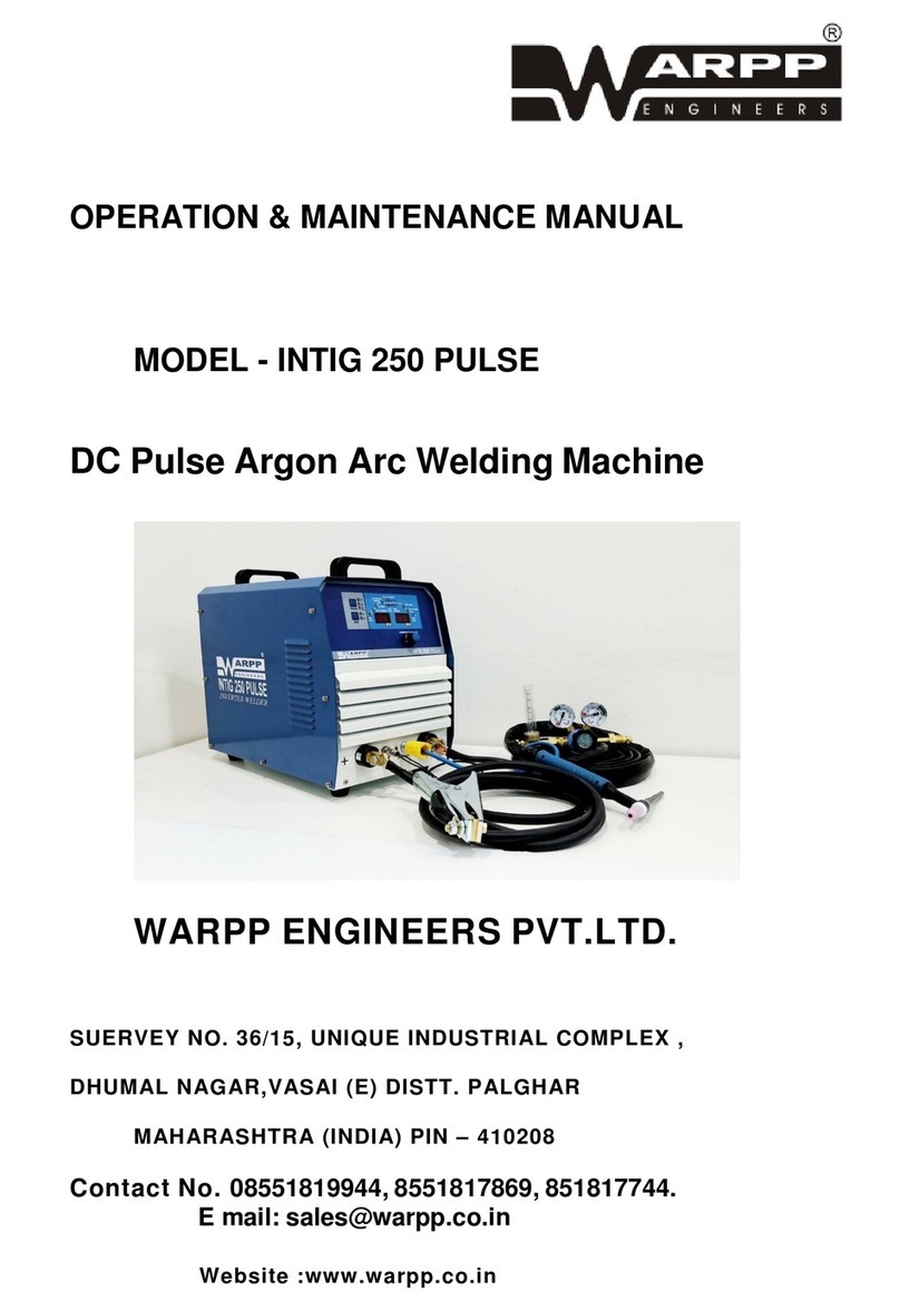 WARPP INTIG 250 PULSE Manual