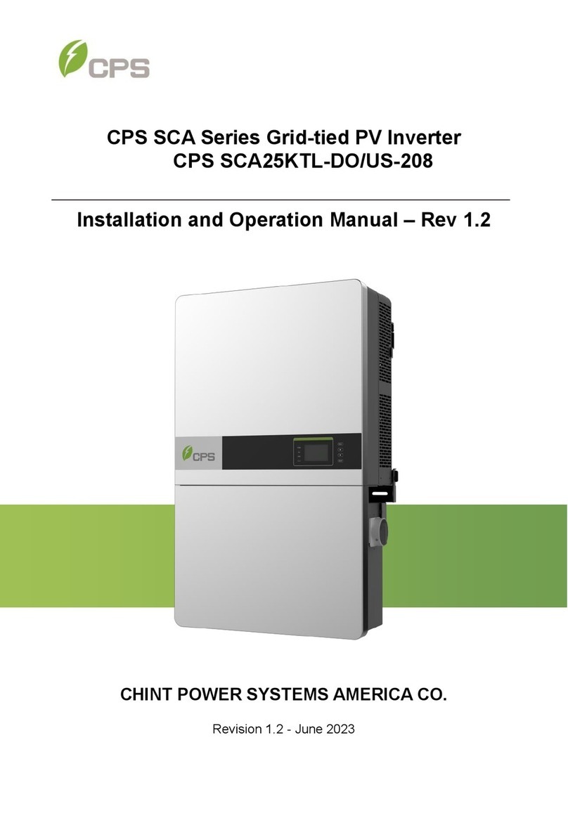 CPS SCA25KTL-DO/US-208 User manual