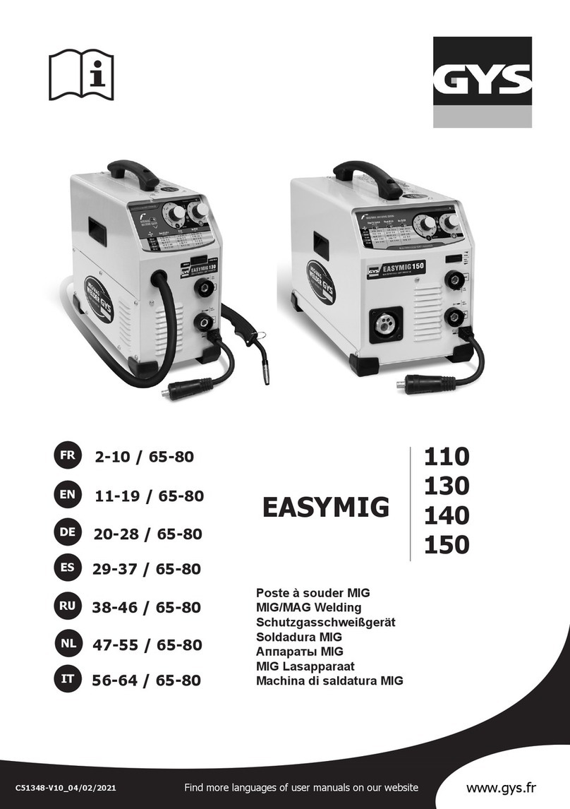 GYS EASYMIG 130 manual