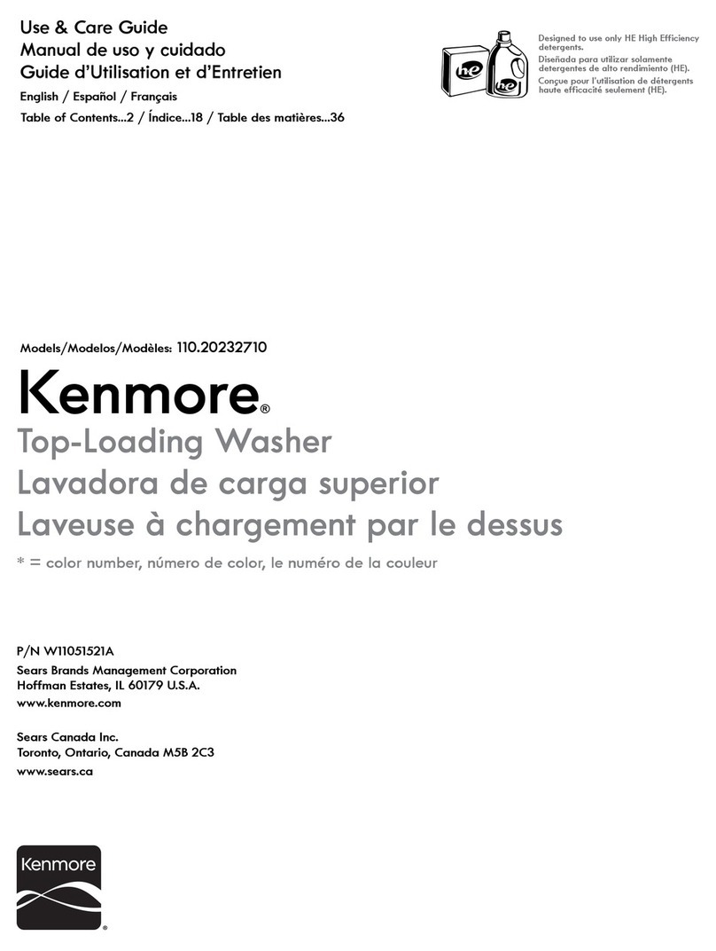 Kenmore 110.20232710 User manual