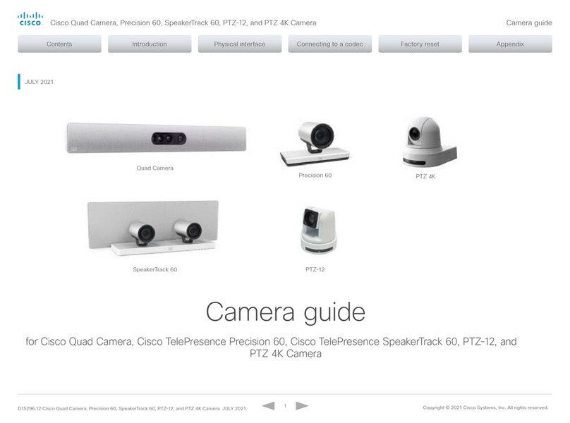 Cisco PTZ 4K Camera Camera guide