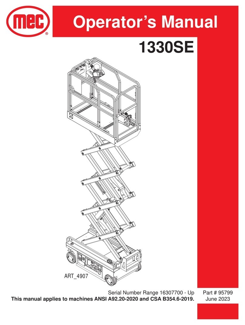 Mec 1330SE Operator's manual