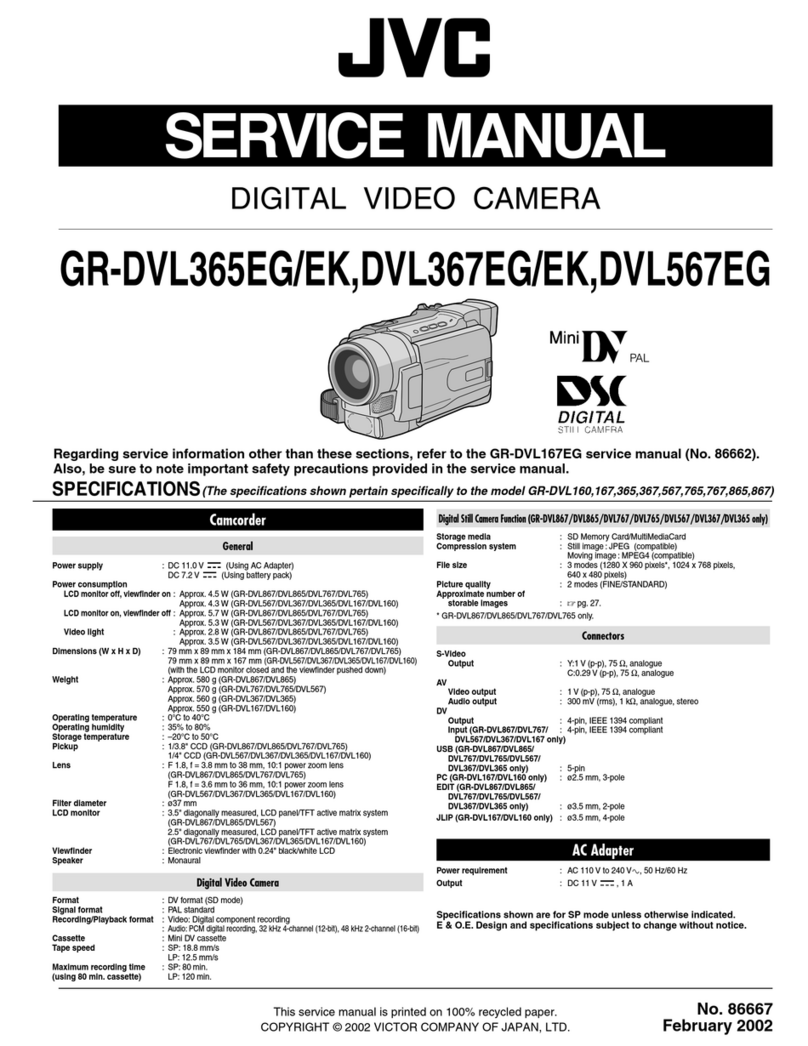 JVC GR-DVL365EG User manual JVC GR-DVL365EG User manual