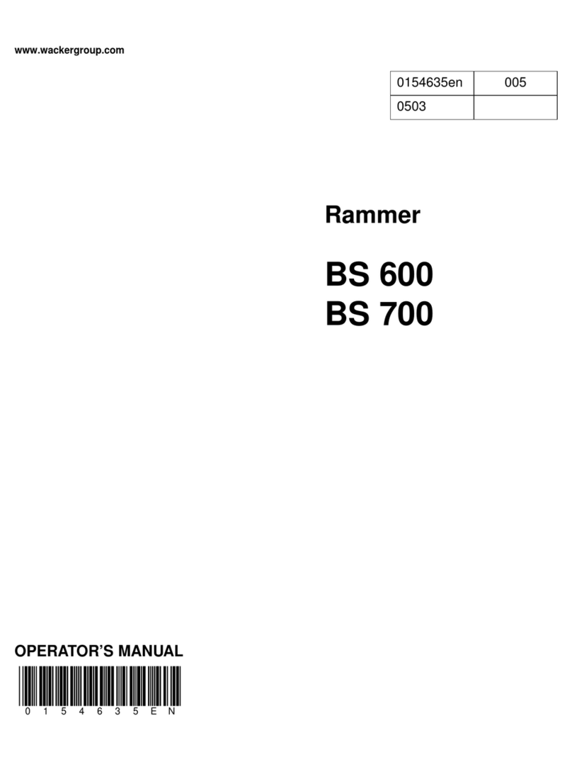 Wacker Neuson BS 600 User manual