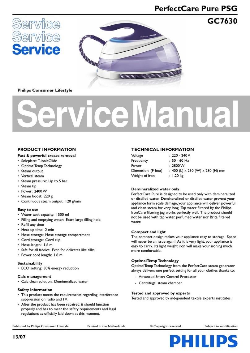 Philips GC7630 Service manual