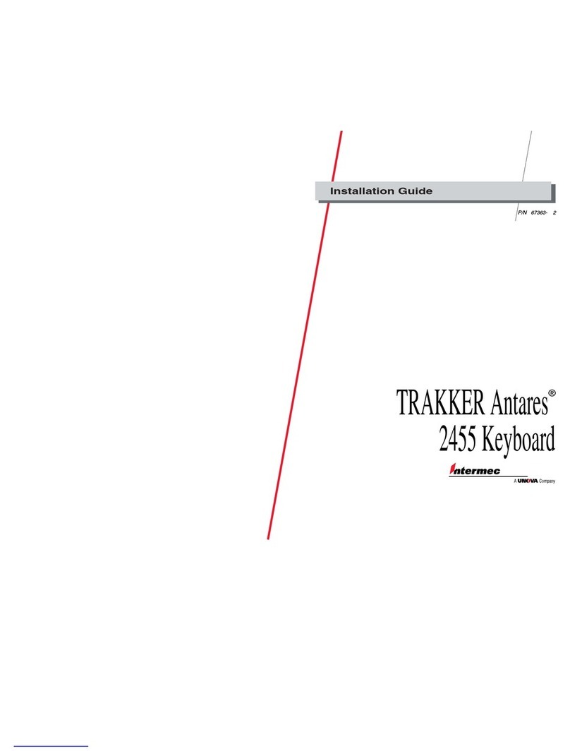Unova Intermec TRAKKER Antares 2455 installation guide