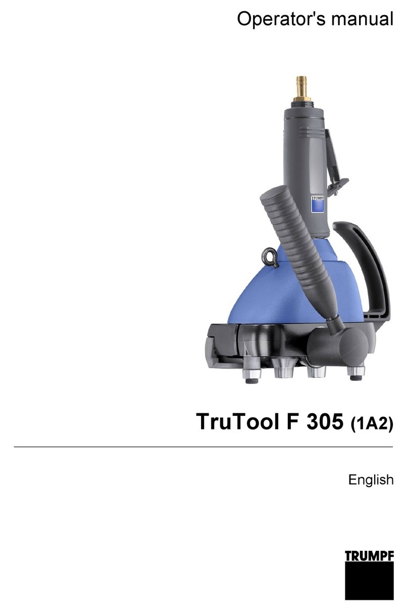 Trumpf TruTool F 305 (1A2) Operator's manual