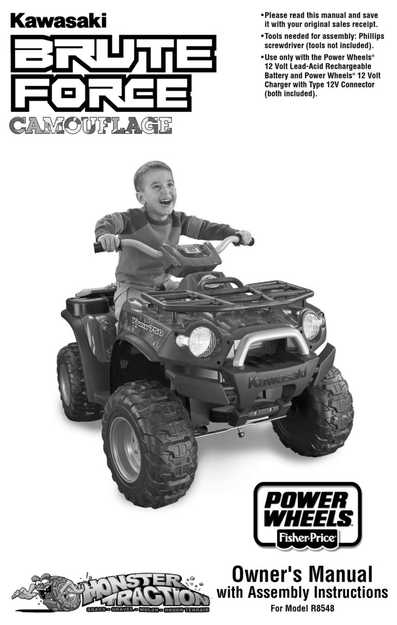 Fisher-Price POWER WHEELS MONSTER TRACTION BRUTE FORCE... Owner's manual with assembly instructions Fisher-Price POWER WHEELS MONSTER TRACTION BRUTE FORCE... Owner's manual with assembly instructions