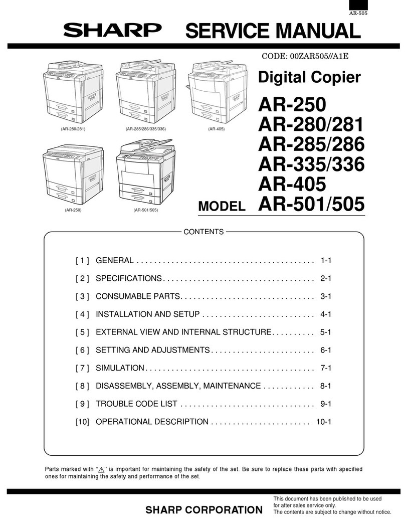 Sharp AR-285 Service manual
