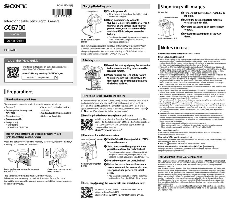 Sony A6700 User guide