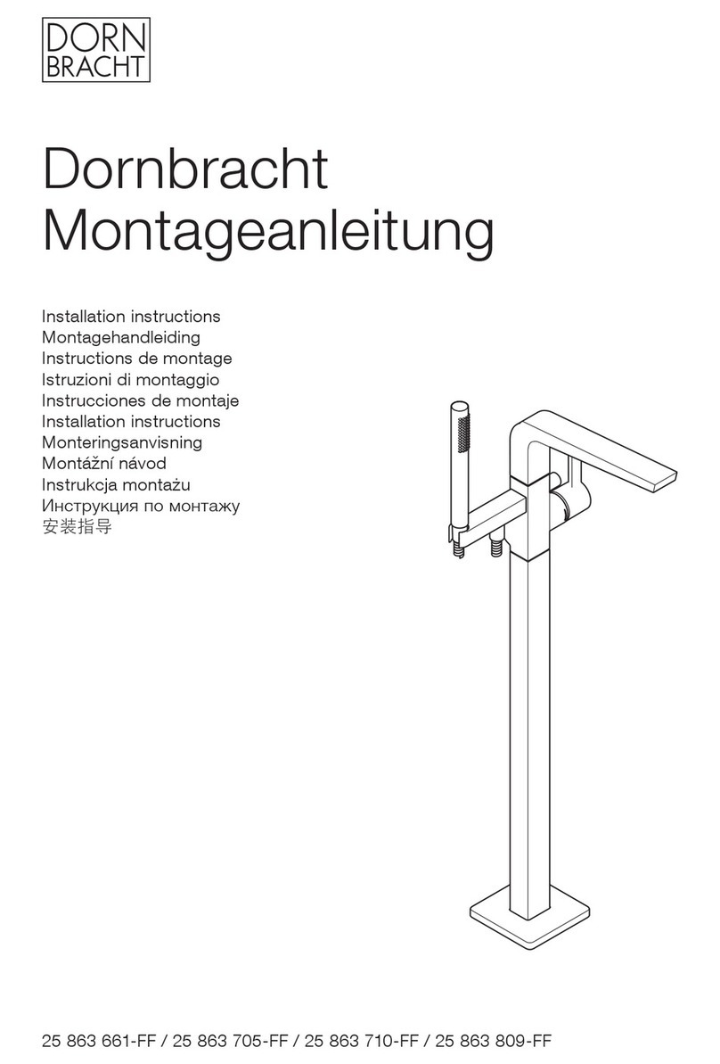 Dornbracht VAIA 25 863 661-FF installation instructions Dornbracht VAIA 25 863 661-FF installation instructions