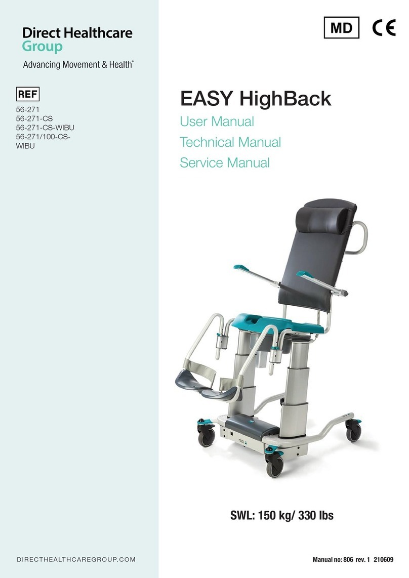 Direct Healthcare Group EASY HighBack User manual Direct Healthcare Group EASY HighBack User manual