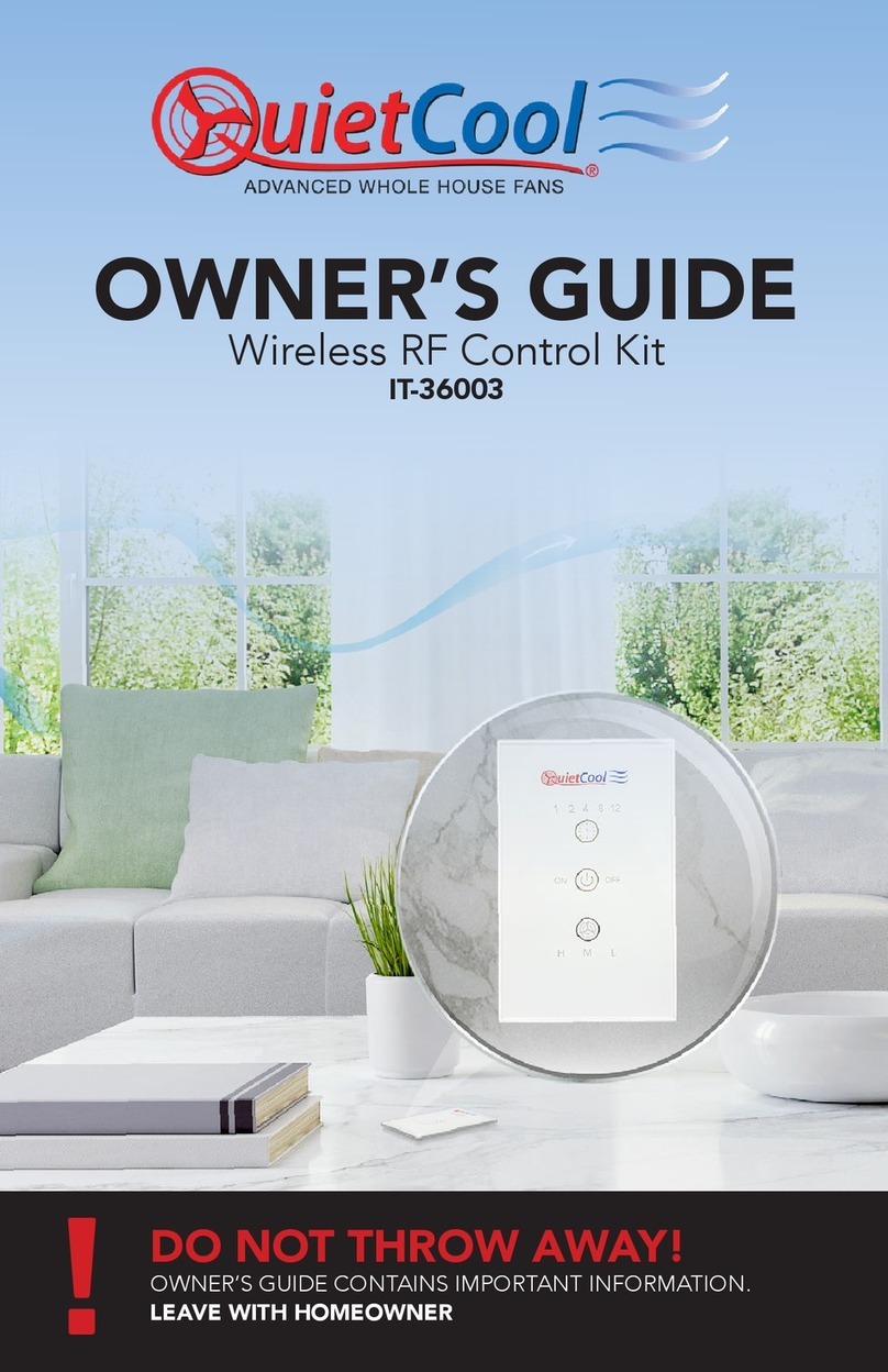 QuietCool IT-36003 User manual