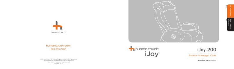 Human Touch iJoy-200 Use & care manual