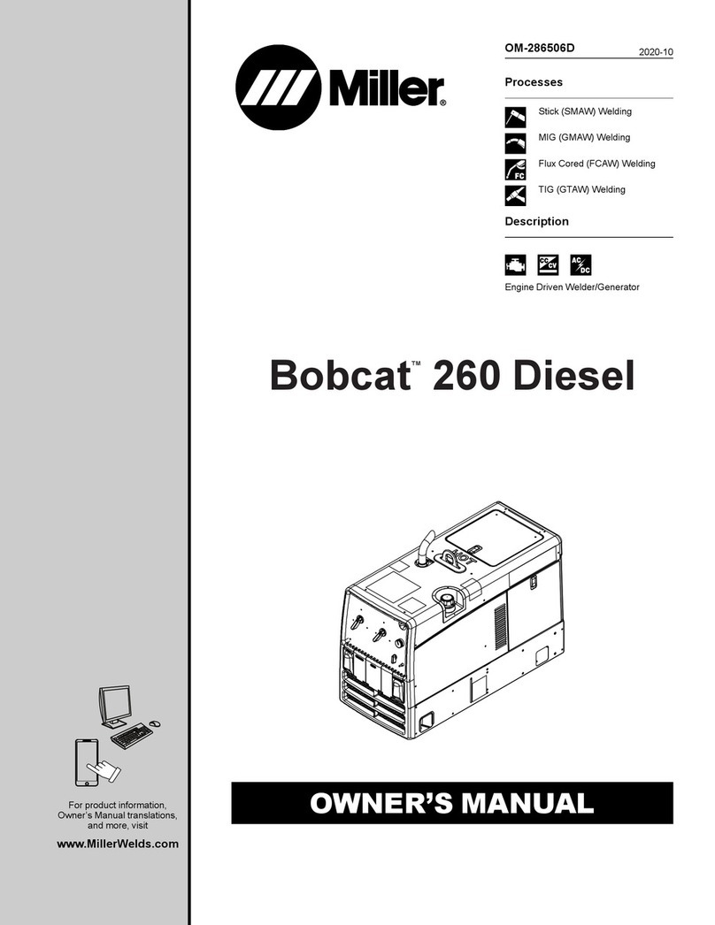 Miller Bobcat 260 Diesel owner's manual