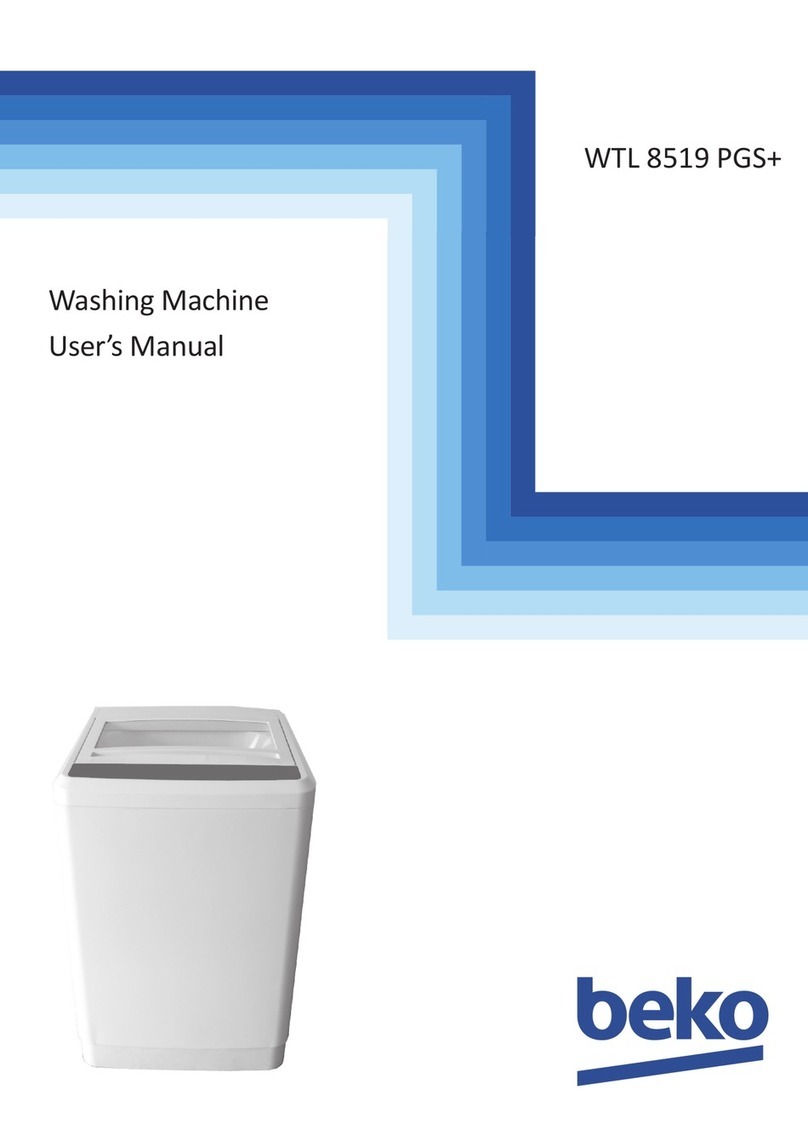 Beko WTL 8519 PGS+ User manual