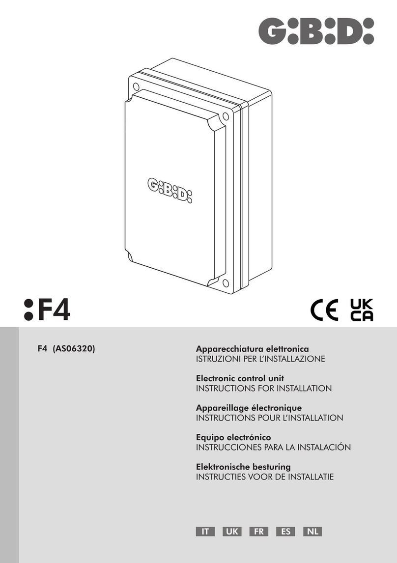 GBD F4 Instructions for installation