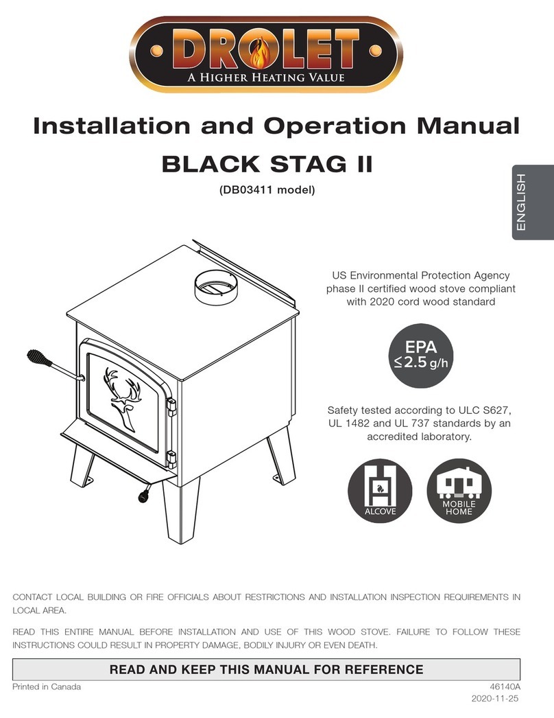 Drolet BLACK STAG II User manual Drolet BLACK STAG II User manual