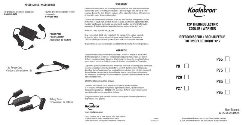 Kooltronic P65 user manual